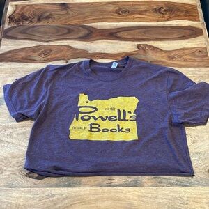 Cropped Powell’s Books Tee - Size Unisex M